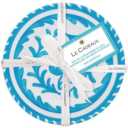 097SCT+le+cadeaux+Sicily+Teal+Appetizer+Plate+