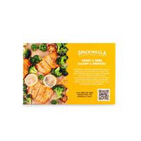 Spicewalla Honey & Herb Salmon and Broccolli - Recipe Card