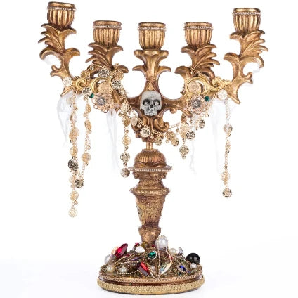 Katherines Collection Pirate Skull Candelabra 28-428217 – Baker Rowe