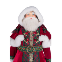 embroidery+of+jacket+28-428311+Katherines+Collection+Holiday+Magic+Christopher+Magic+Santa+Claus+Doll+810074128056