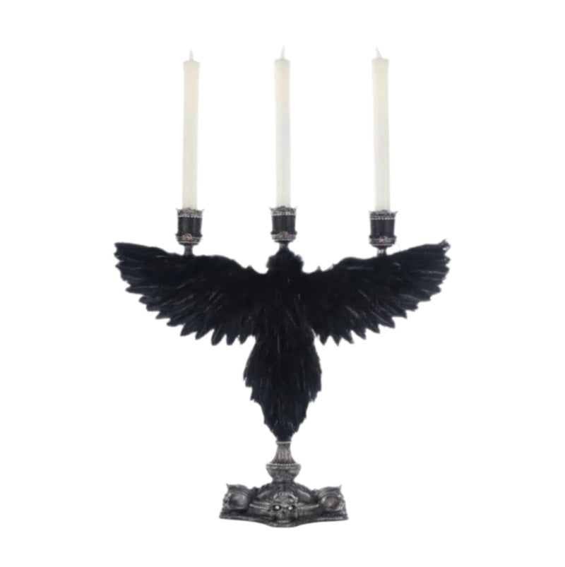back+view+of+28-528618+Katheries+Collection+Macabre+Crow+Candelabra+The+Macabre+Halloween+Decor+Collection+2025