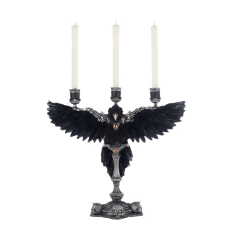 Macabre Crow Candelabra 28-528618