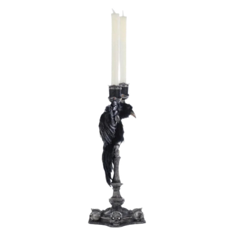 right+side+view+of+28-528618+Katheries+Collection+Macabre+Crow+Candelabra+The+Macabre+Halloween+Decor+Collection+2025