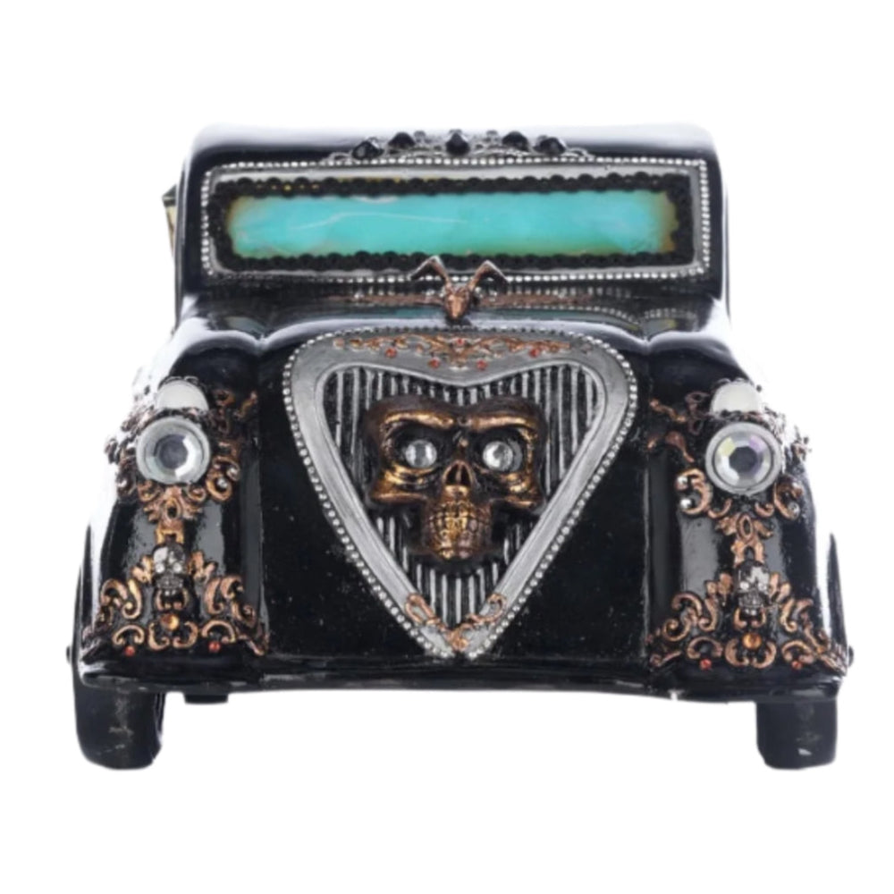 front+view+of+skull+grill+28-528664+Katherines+Collection+Macabre+Family+Halloween+Decor+The+Macabres+Cursed+Hearse+810187070396