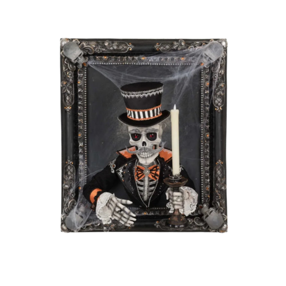 Great Grandpa Macabre Wall Piece with Candle 28-528665