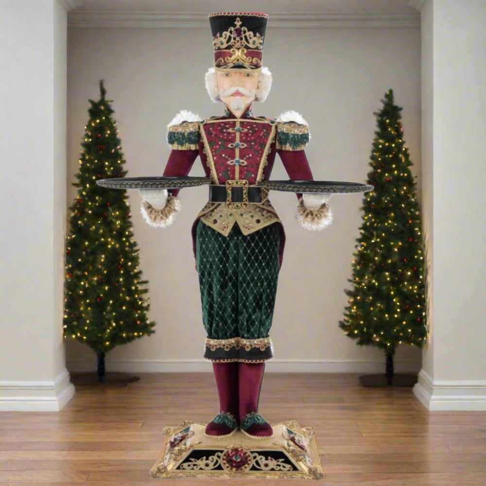 28-528784+Katherines+Collection+Captain+Barry+Burgundy+Server+UPC+810187071126+Balsam+and+Berry+Christmas+Decor+Holiday+Collection