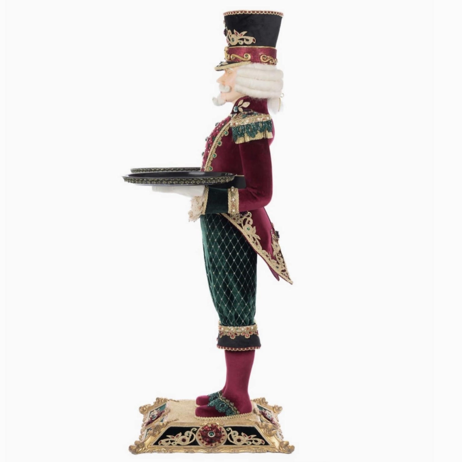 left+side+of+28-528784+Katherines+Collection+Captain+Barry+Burgundy+Server+UPC+810187071126+Balsam+and+Berry+Christmas+Decor+Holiday+Collection