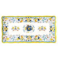 297FLOR-le-cadeaux-Florence-biscuit-tray-french-country-design-with-rooster-and-floral-pattern