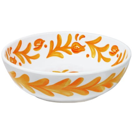 347SCO+le+cadeaux+Sicily+Orange+Cereal+Bowl-design+1+side+view