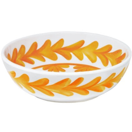 347SCO+le+cadeaux+Sicily+Orange+Cereal+Bowl-design+2+side+view