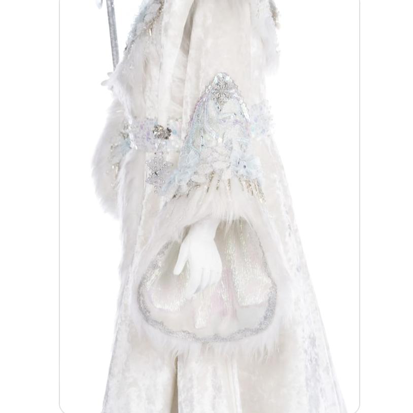 left-sleeve-view-34"-King-Winterfield-Of-Crystal-Kingdom-28-428286-white-santa-katherines-collection-crystal-kingdom-collection