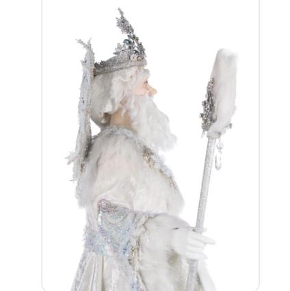 right-bust-view-34"-King-Winterfield-Of-Crystal-Kingdom-28-428286-white-santa-katherines-collection-crystal-kingdom-collection