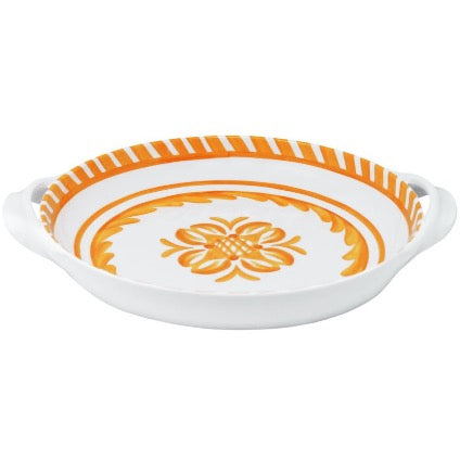 Sicily Orange Small Handled Serving Bowl 387SCO