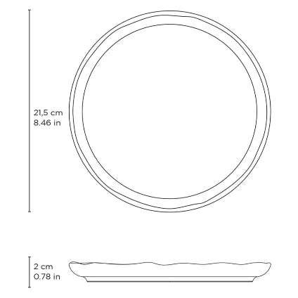 7908416606386_Porto_Brasil_Porto_Brazil_Bio_Essencias_Big_Dessert_Plate_salad_plate_8.5_inches_oven_safe_microwave_safe_freezer_safe_dishwasher_safe_made_in_brazil_stacks_easily_measu