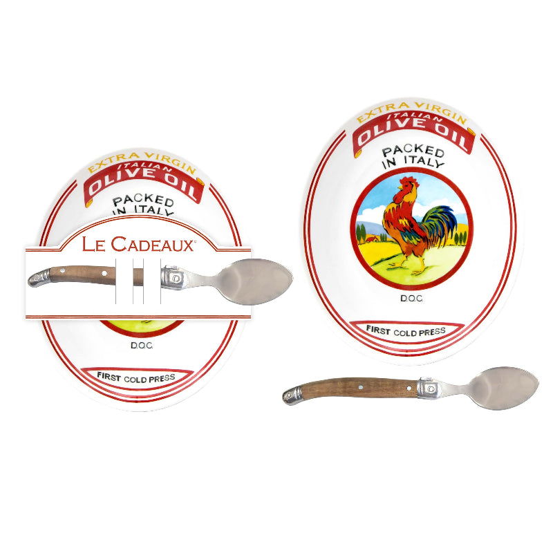 810056677947_Le_Cadeaux_Vintage_Olives_Italy_Olive_Bowl_Rooster_Extra_Virgin