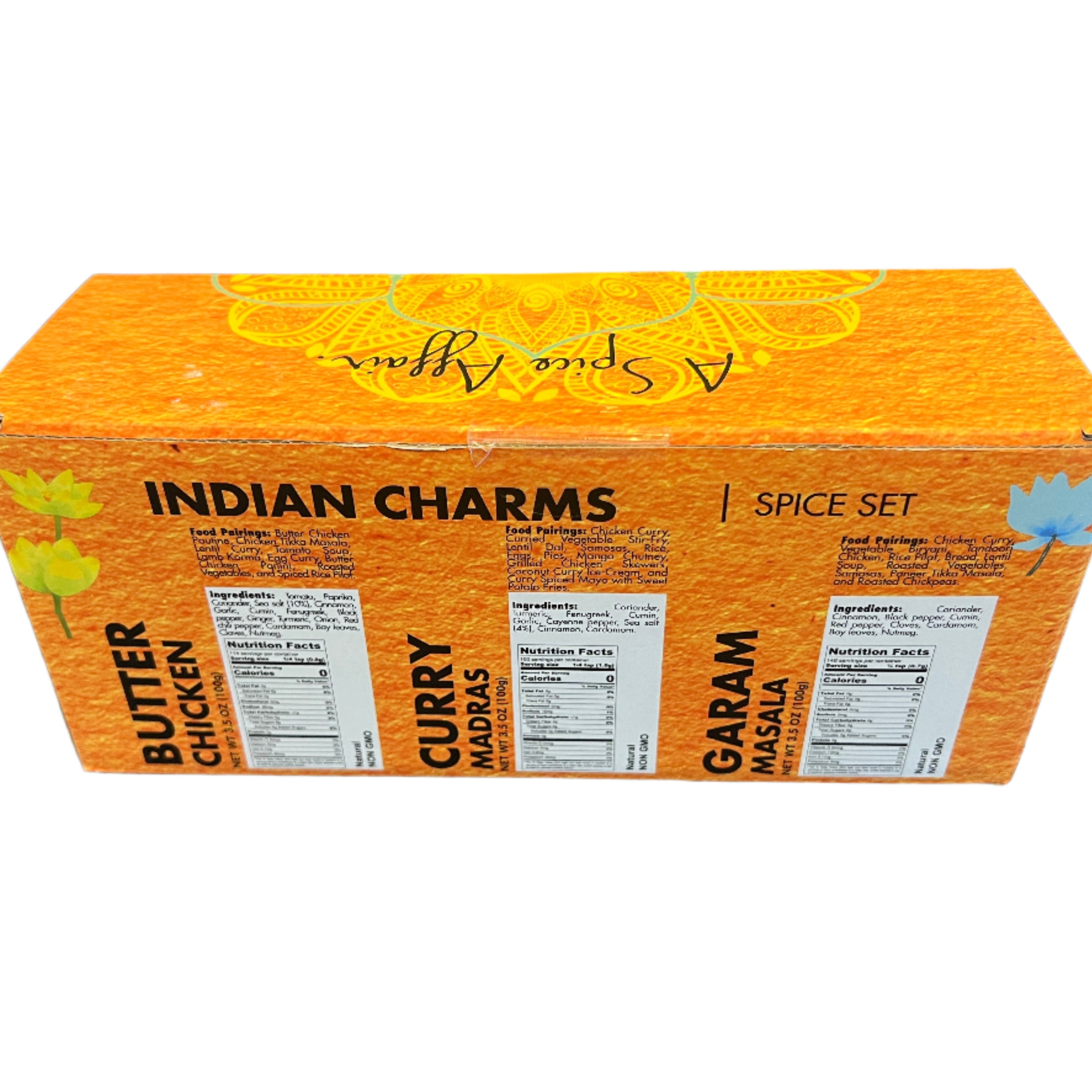 back+view+A+Spice+Affair+Indian+Charms+Garam+Masala+Curry+Madras+Butter+Chicken+front