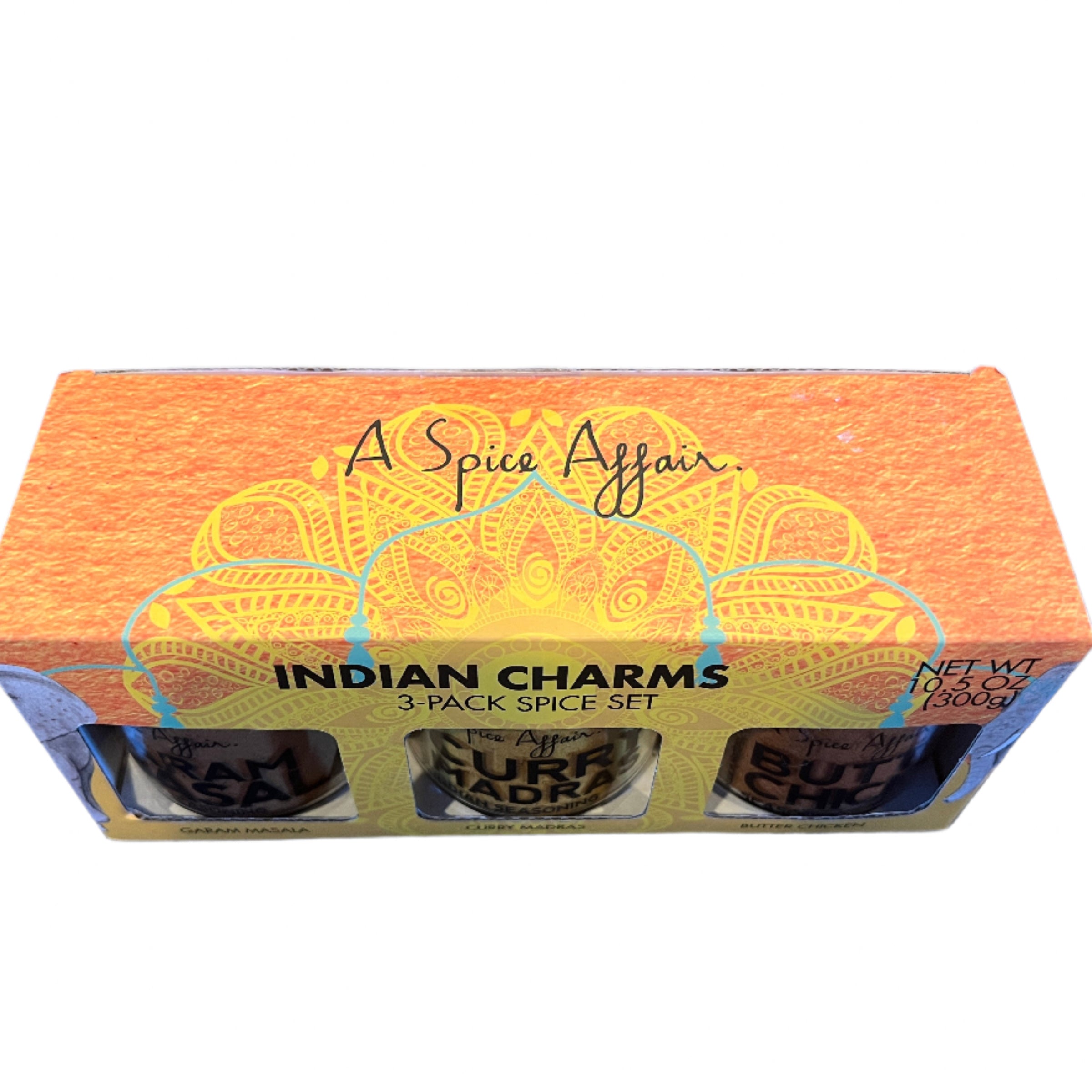 top+A+Spice+Affair+Indian+Charms+Garam+Masala+Curry+Madras+Butter+Chicken+front