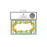 CC-262VAL+Le+Cadeaux+Valencia+Tangerine+Decorative+Table+Accent+Place+Cards