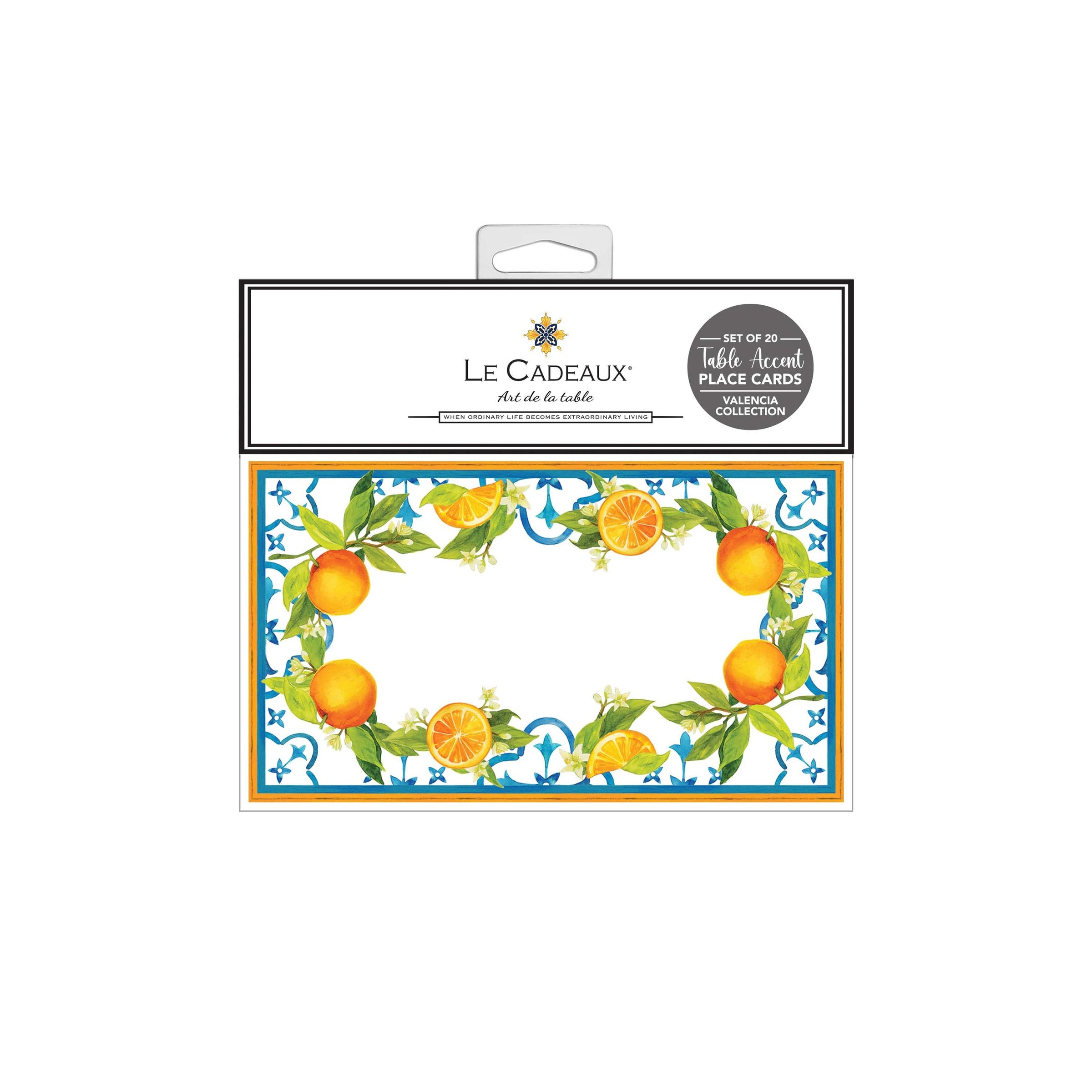 CC-262VAL+Le+Cadeaux+Valencia+Tangerine+Decorative+Table+Accent+Place+Cards