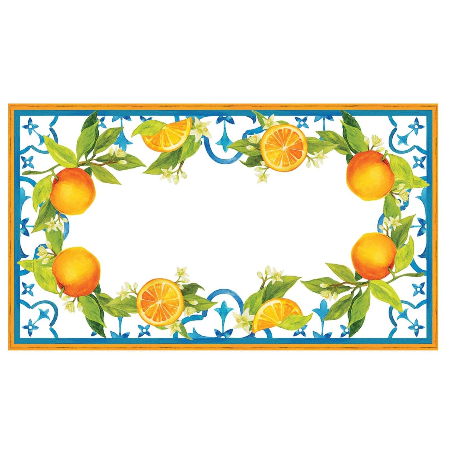 CC-262VAL+Le+Cadeaux+Valencia+Tangerine+Decorative+Table+Accent+Place+Cards
