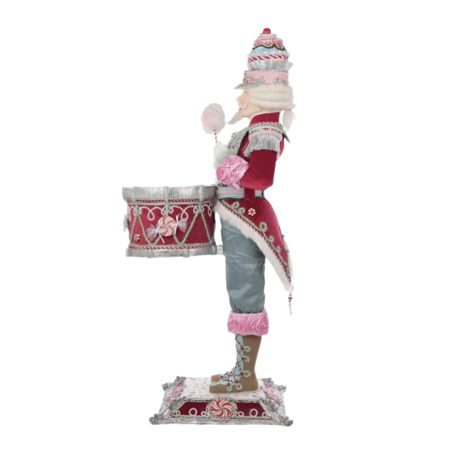 Commander-Cupcake-Nutcracker-Server-Katherines-Collection-SKU-28-528720-GTIN-810187070709-left+Side-View-Peppermint-Base