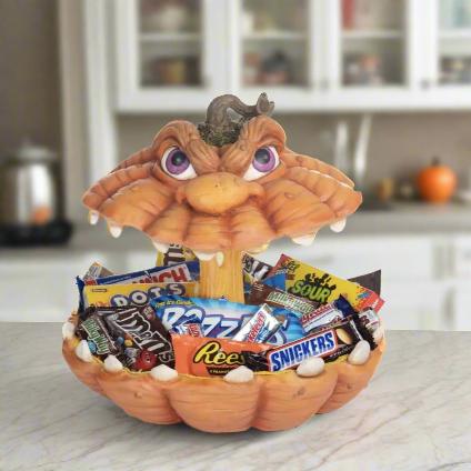 Halloween-Hallow-Oh-My-Gourd-Pumpkin-Candy-Bowl-28-328802-Katherines-Collection-view-with-candy
