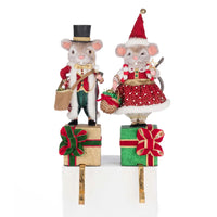 Christmas Ball Mouse Stocking Holder Set 28-528803