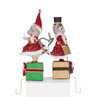 Christmas Ball Mouse Stocking Holder Set 28-528803