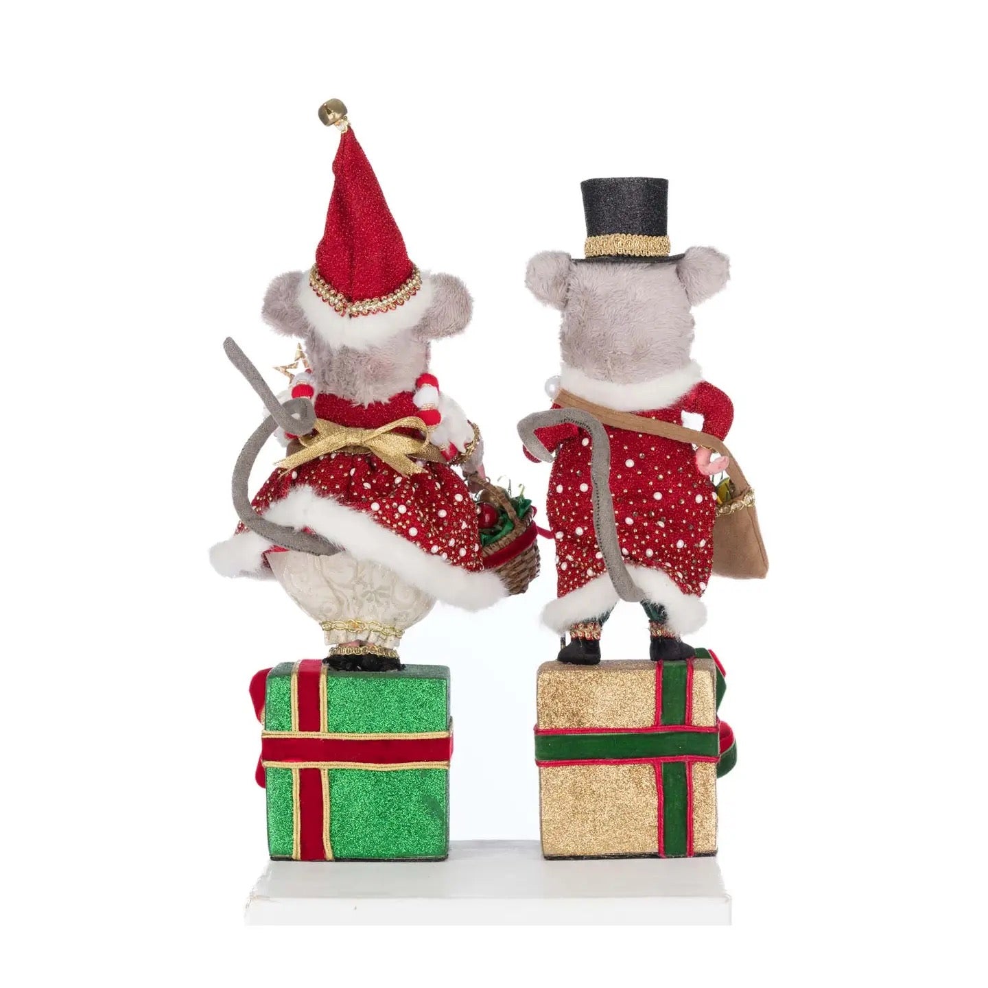 Christmas Ball Mouse Stocking Holder Set 28-528803