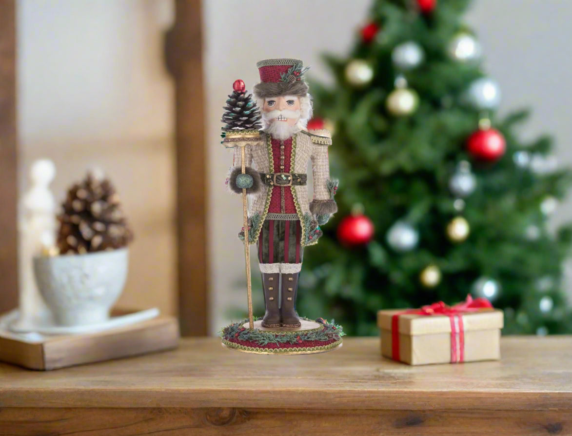 Full-length view of Admiral Haze L Nuts nutcracker, Katherine’s Collection SKU 28-428270, GTIN 810074127837