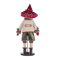 William Woodear Elf styled in a holiday display, SKU 28-428262, GTIN 810074127776, part of North Country Christmas collection, back view