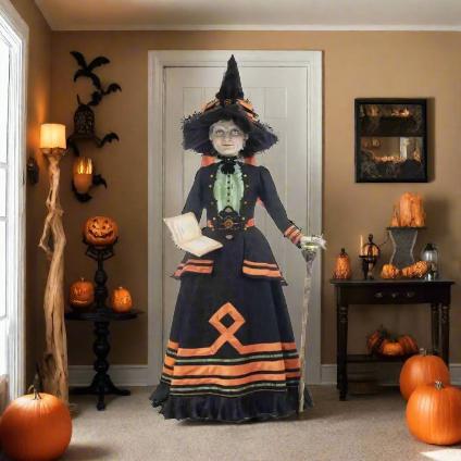 28-328788 Katherines Collection Hilda Blackroot Life Size Witch