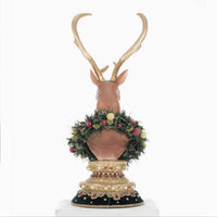 back+view+of+Katherines+Collection+Balsam+and+Berry+Christmas+Reindeer+Deer+Stocking+Holder+28-528794+SKU:+28-528794+GTIN:+810187071218