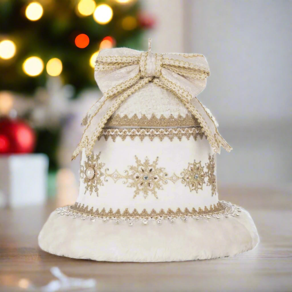 front+view+of+Katherines+Collection+Bells+of+Brilliance+Bell+Shaped+Candy+Container+28-528771+81018707101043