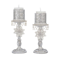 Silver Bells of Brilliance Candle Stick Holders 28-528774S