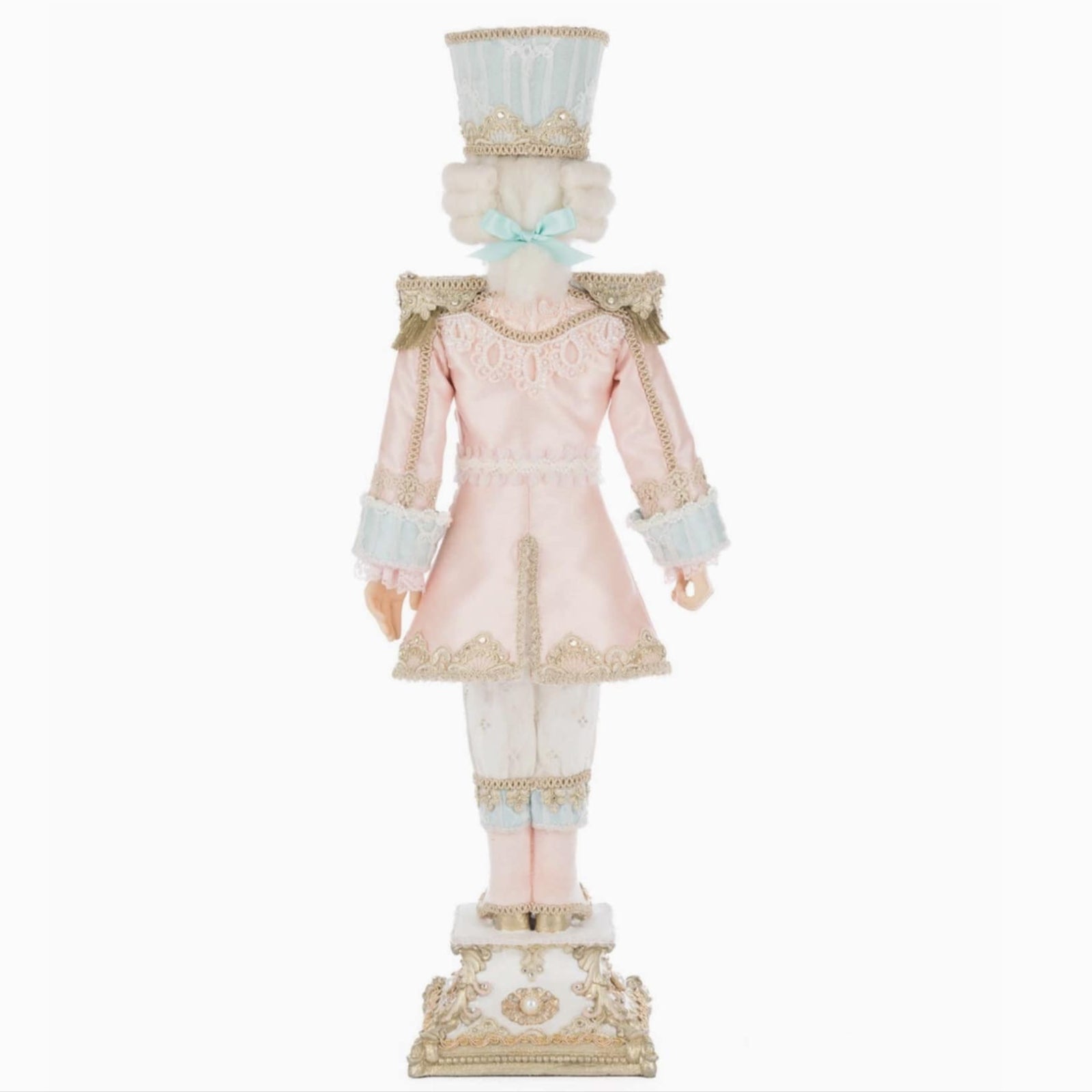 back+view+of+Katherines+Collection+Captain+Pierre+Praline+Soldier+SKU:+28-528843+GTIN:+810187071478+from+Katherines+Collection+joyeux+noel+pink+and+blue+christmas+holiday+Collection