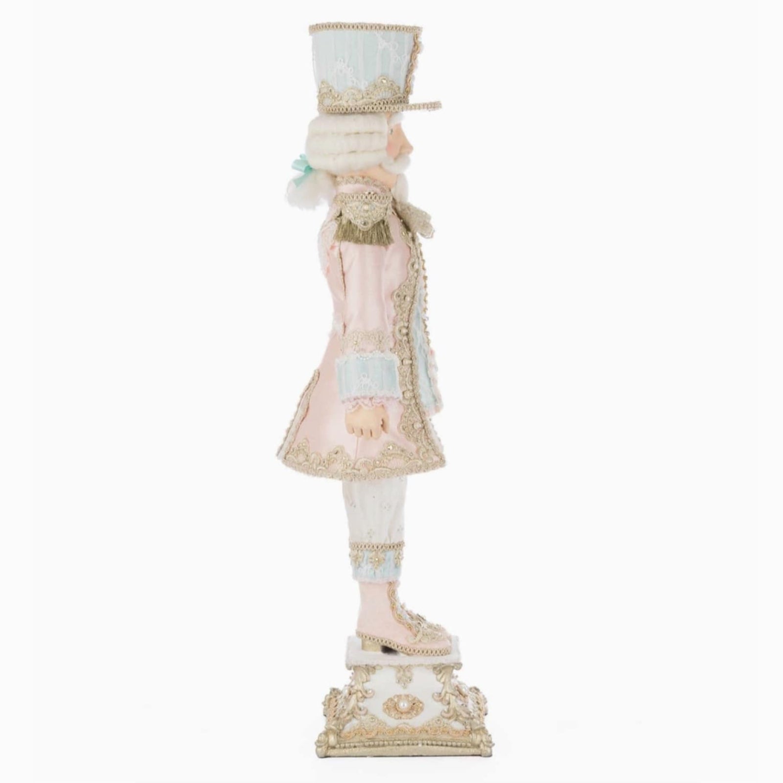 right+side+view+of+Katherines+Collection+Captain+Pierre+Praline+Soldier+SKU:+28-528843+GTIN:+810187071478+from+Katherines+Collection+joyeux+noel+pink+and+blue+christmas+holiday+Collection