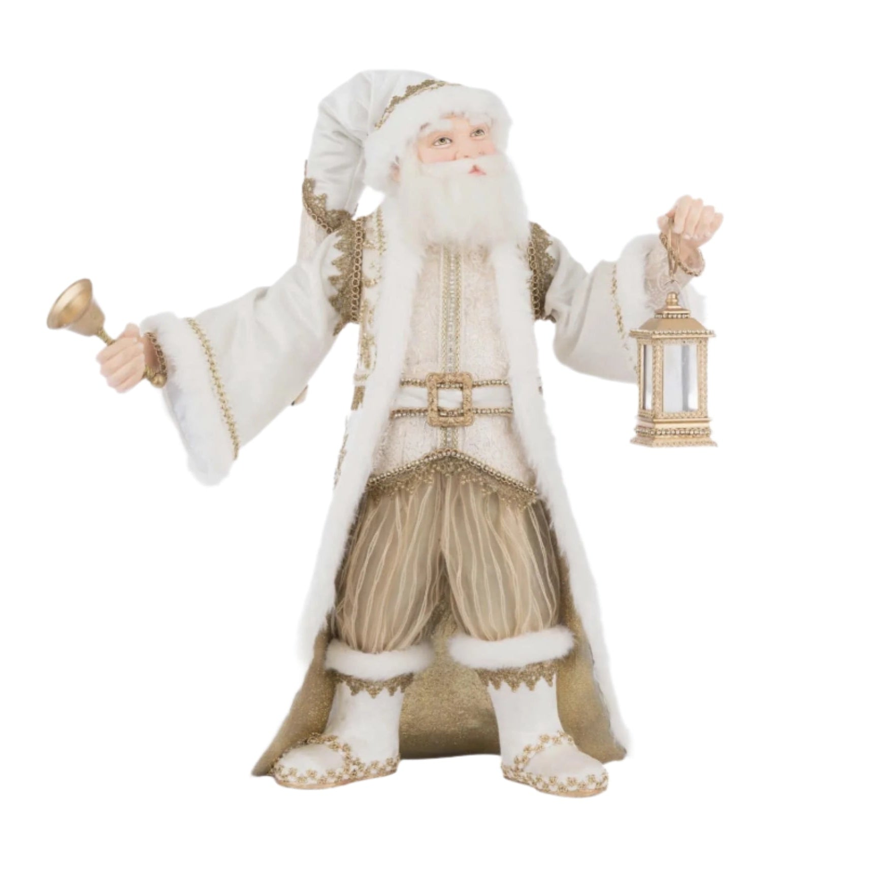 Golden Leaf Santa Tabletop 28-528752