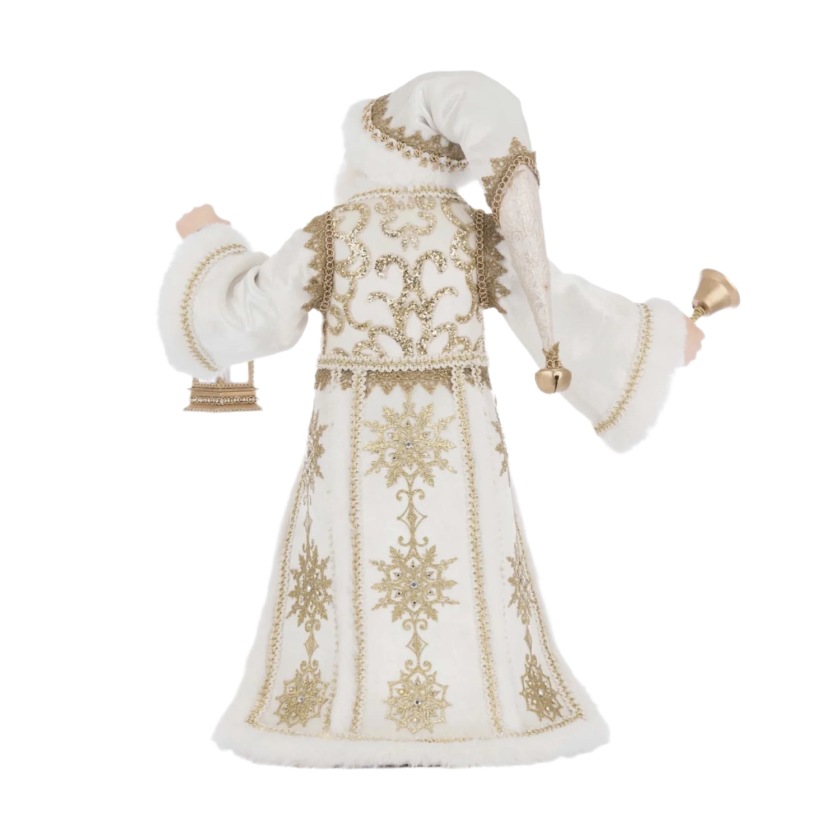 back+view+of+Katherines+Collection+Golden+Leaf+Santa+Tabletop+28-528752+ 81018707093+Bells+of+Brilliance