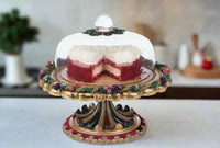 Winter Balsam and Berry Decorative Cloche Serving Piece 28-528791