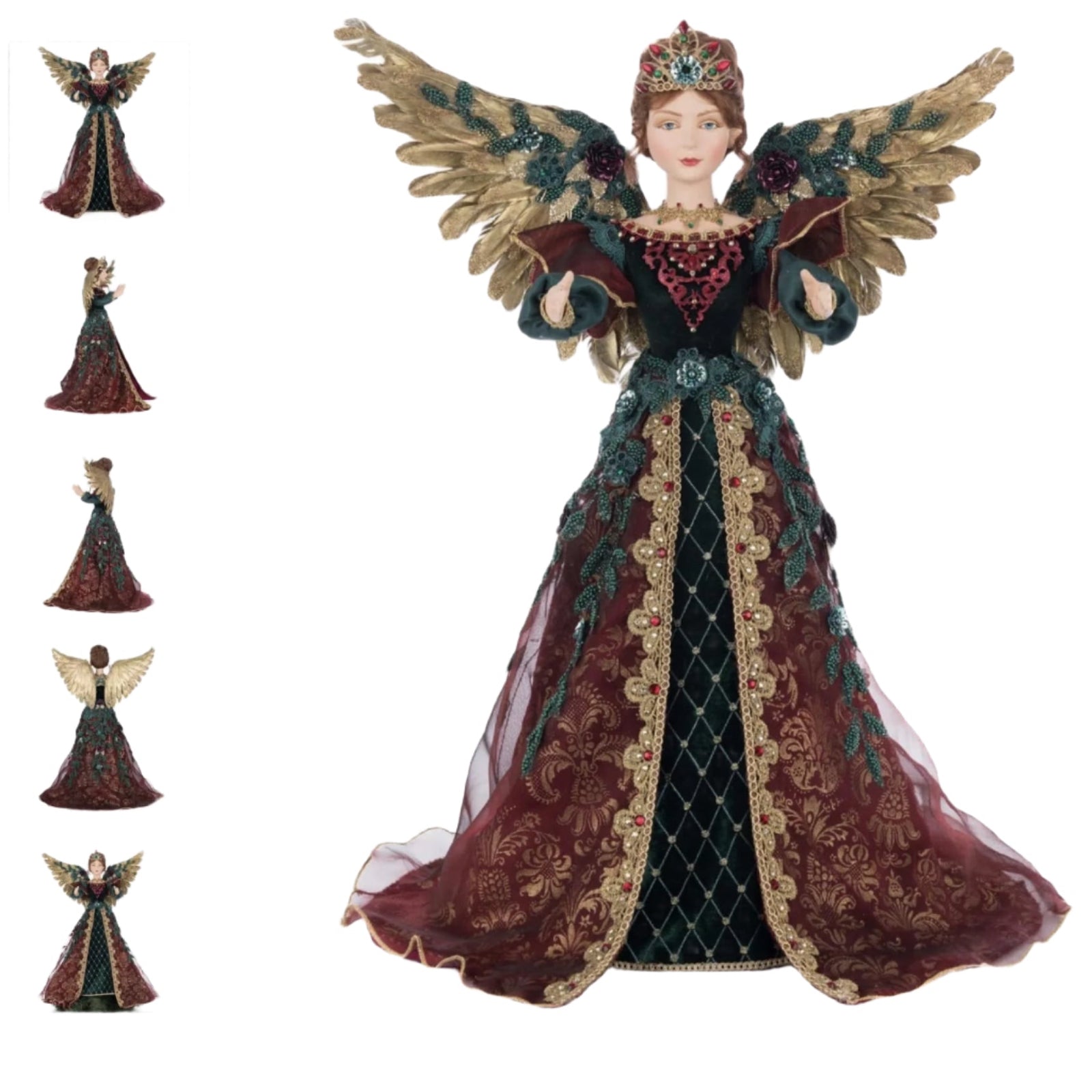 Katherines+Collection+Scarlett+the+Angel+Tree+Topper+Balsam+and+Berry+SKU:+28-528780+GTIN:+810187071089
