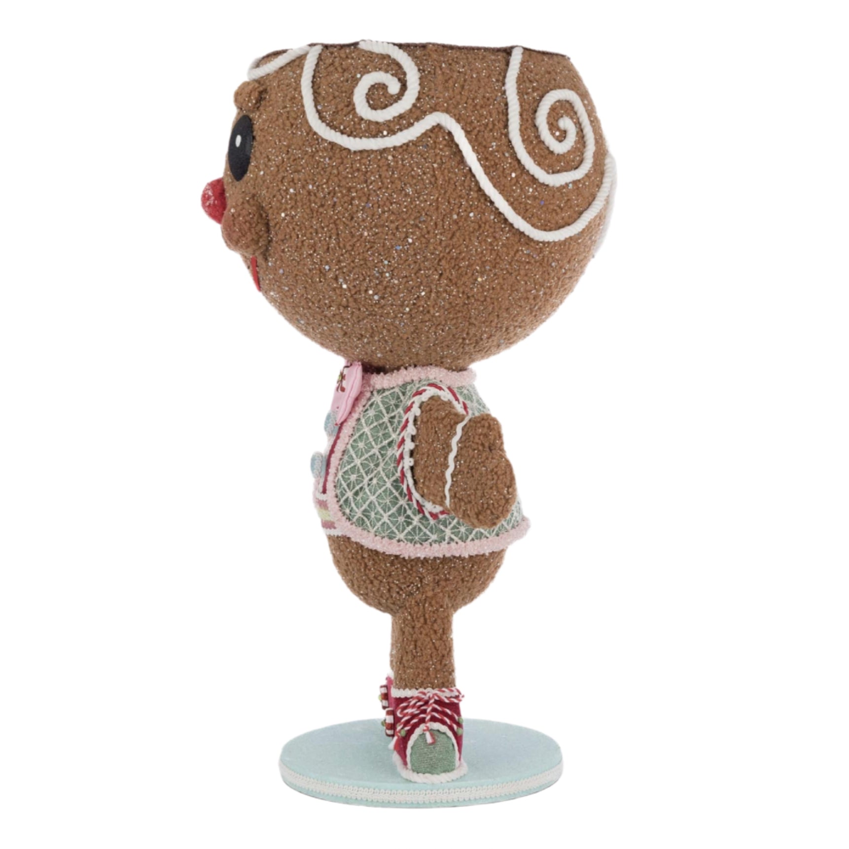 left+side+view+Katherines+Collection+Stick+E+Sweet+Gingerbread+Boy+Candy+Container
