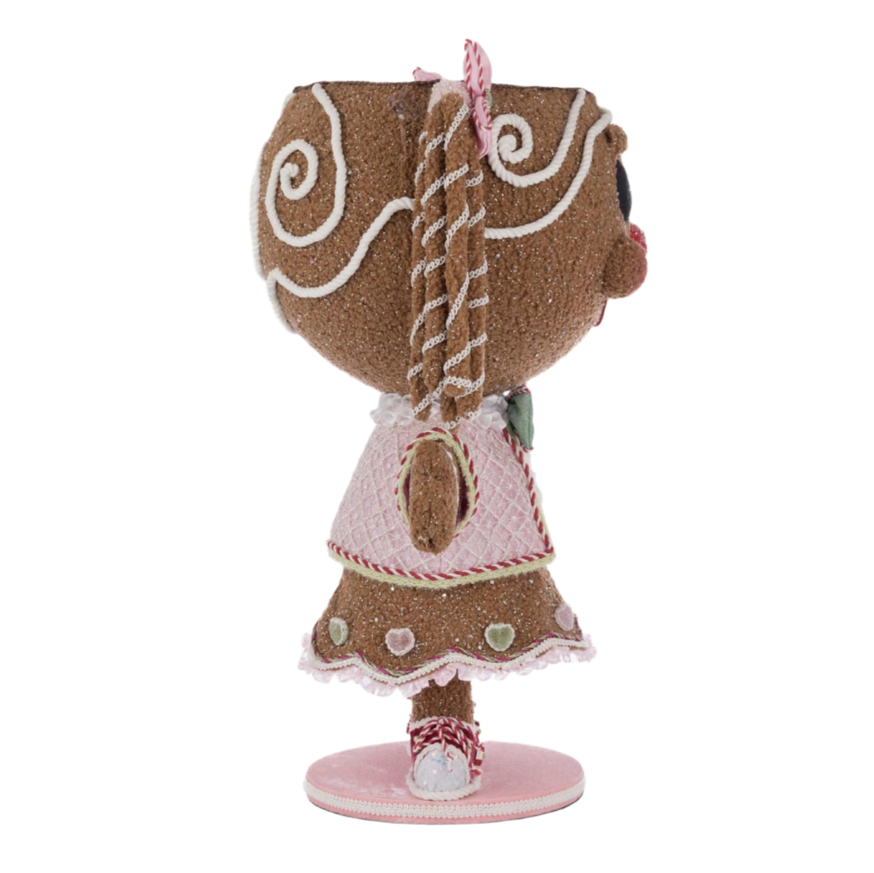 right+side+view+Katherines+Collection+Sugar+E+Sweet+Gingerbread+Girl+Candy+Container+2025+Sweet+Delights+Christmas+holiday+Collection+SKU+28-528742+GTIN+810187070853