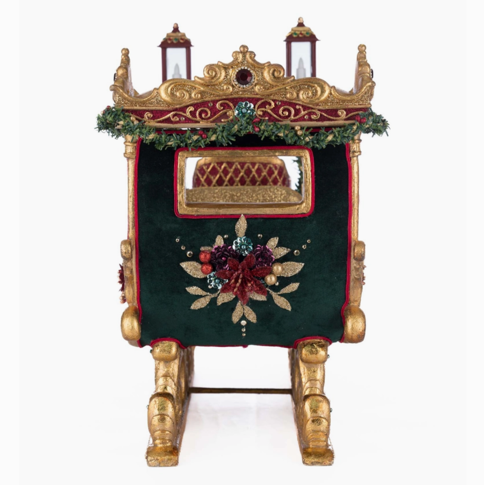 back+view+Katherines+Collection+Winter+Balsam+and+Berry+Sleigh+28-528783+810187071119+Christmas+Holiday+decor
