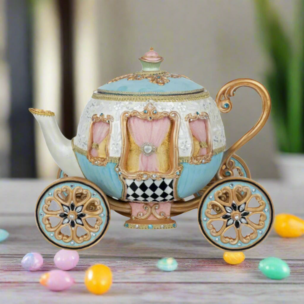 Katherines+collection+hearts+and+wonderland+teapot+carriage+candy+bowl+28-428125