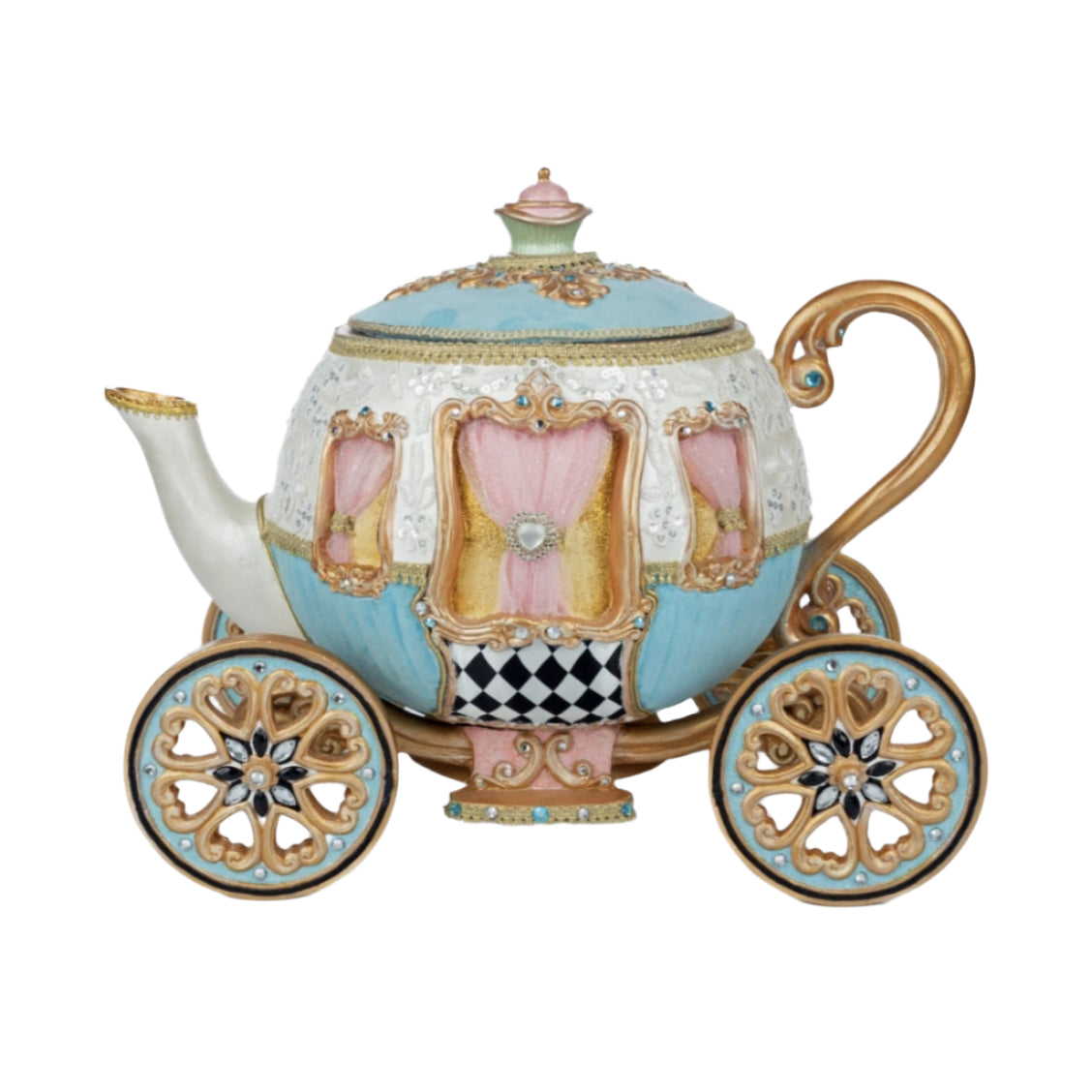 Teapot Carriage Candy Bowl 28-428125