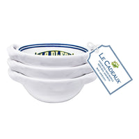 stacked+view+of+Le+Cadeaux+096VO+Vintage+Olive+Mini+Handled+Bowls+Gift+Set