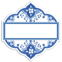 Le+Cadeaux+CC-262MRCB+Moroccan+Blue+Table+Accent+Place+Cards+FRONT+810056676001