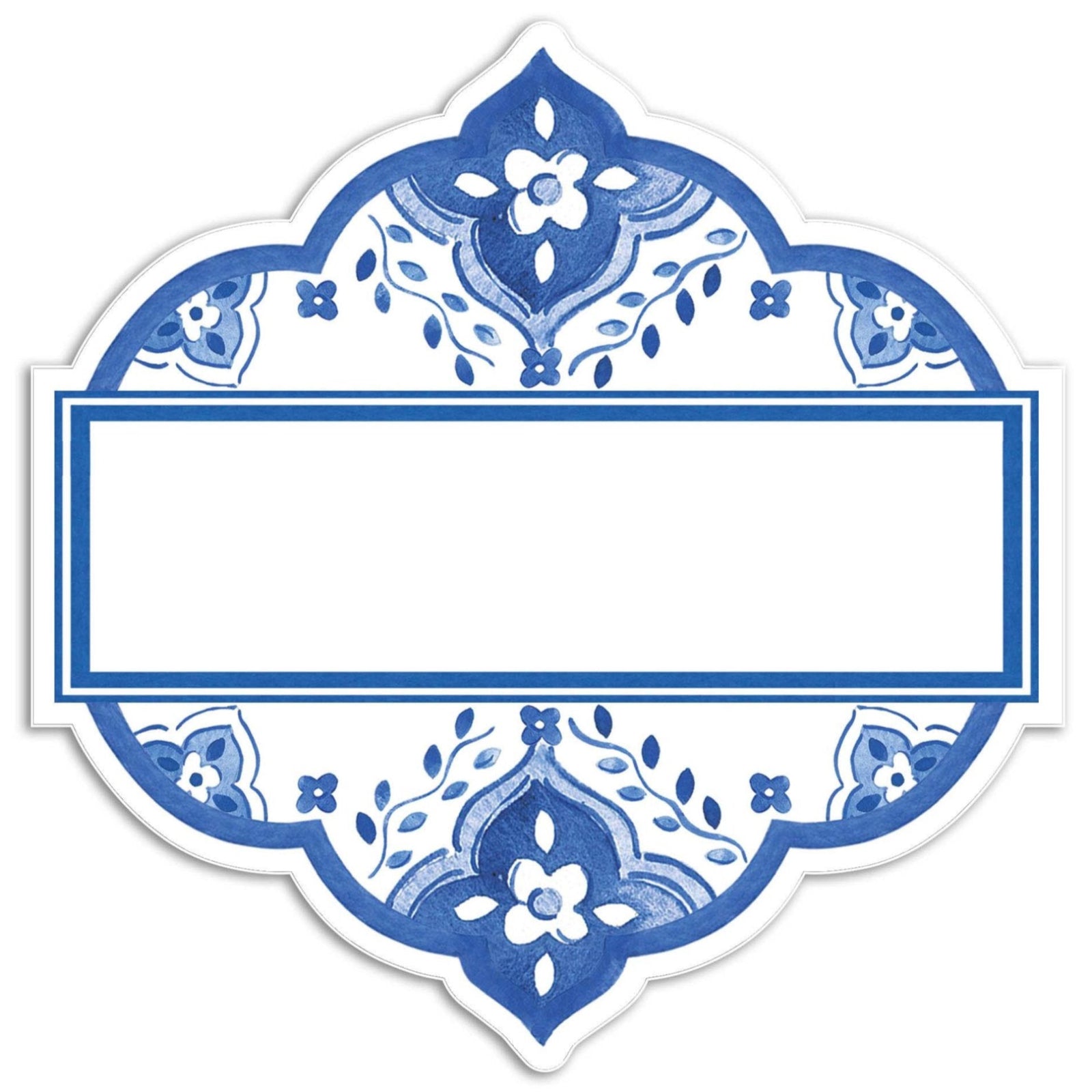 Le+Cadeaux+CC-262MRCB+Moroccan+Blue+Table+Accent+Place+Cards+FRONT+810056676001