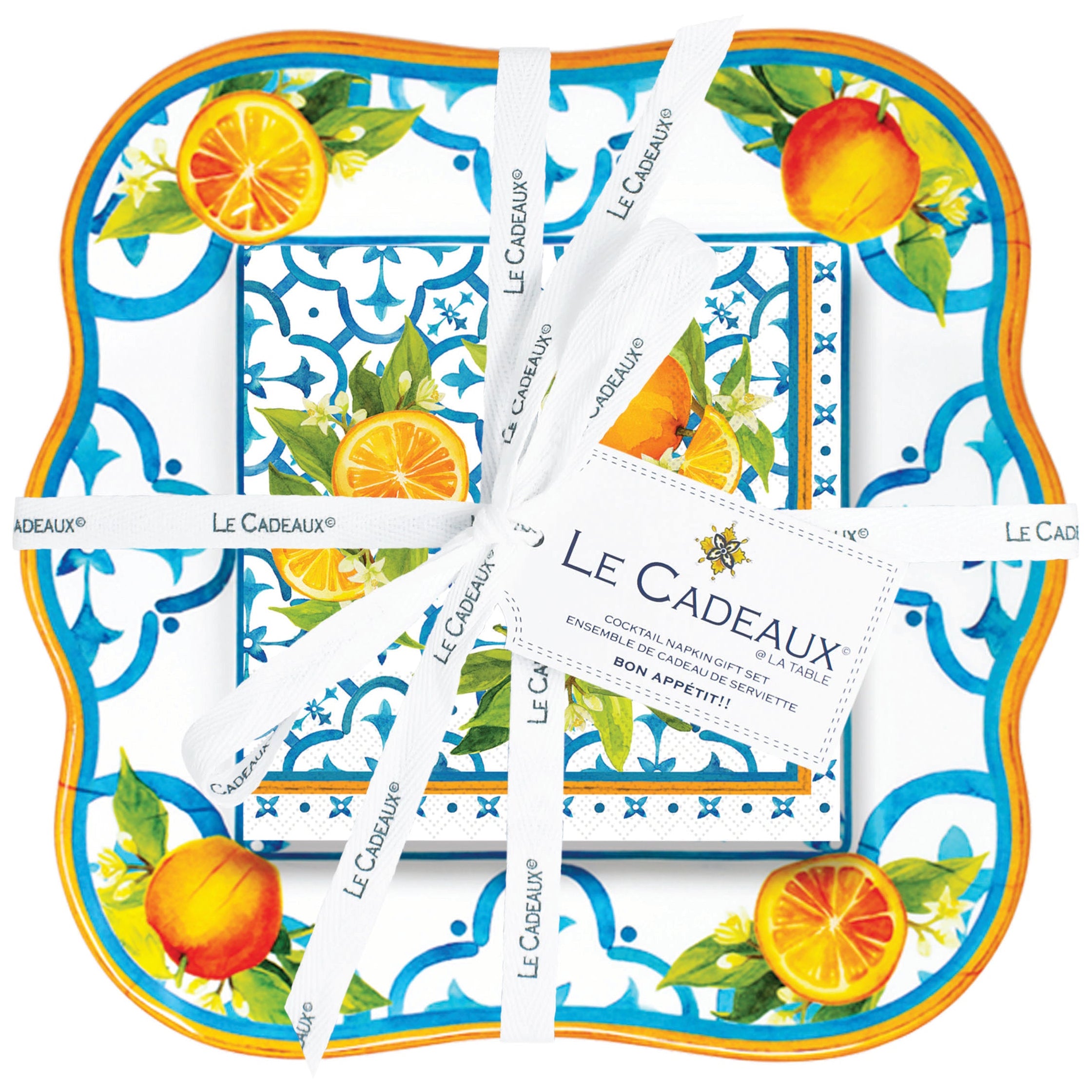 Valencia Cocktail Napkin & Melamine Holder CCGS-206VAL